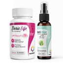 NutraBlast Borova kislina Vaginalne svečke 600mg (30 Count) w/Intimist Essential Oils Mešanica Spray (2 fl oz)