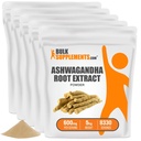 BulkSupplements.com Ashwagandha Root Extract Powder - Ashwagandha dodatek, Ashwagandha Powder - iz Ashwagandha Root - Vegan & Gluten Free, 600mg na Serving, 5kg (11 funtov) (Pack of 5)