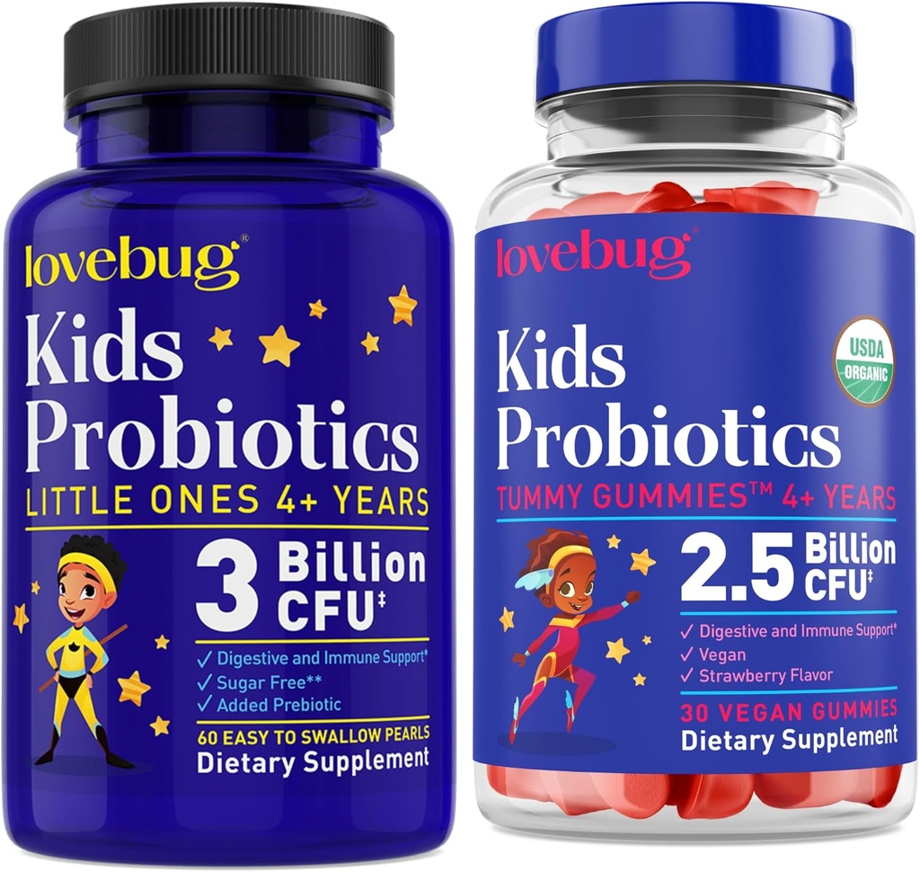 Lovebug Multi-Strain probiotični biseri in tla-Na osnovi probiotičnega Gummy paket