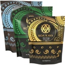 8 oz Koa Kava Bundle s Premium Tongan, Fidžian Waka in Vanuatu Waka Kava korenskim prahom