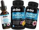 Limfatični izcedek Dodatki tablete in kapljice - organska limfatična podpora Tekoče kapljice Očistite kapsule z Echinacea, Ginger, Dandelion, Red Root dodatek Lymph Detox Cleanse System Drinage