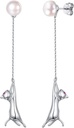 SILVERKUTE 925 Sterling srebrni uhani za ženske,Srebro mačka/Dinozaver/Zlobni rog/Leaf/Snake/Skeleton Različni uhani ali ušesne lisice
