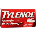 Tylenol Extra Jakost Kapleti s 500 mg acetatfena, Pain Reliever & Fever Reducer, 100 ct