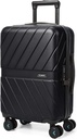 BAGSMART Nosi prtljago 22x14x9 Airline Odobreno s TSA Lock, 1OO% Polikarbonat Hardside Prtljaga s spinner Wheels, Trajno Hard Shell Nositi na kovček 20 palca črna