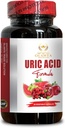 Generična naravna URIC kislina Formula - nadzor sečne kisline, zeliščni dodatek, spodnja sečna kislina, Milk Thistle Supplement, Tart Cherry, Zelena kava Fižol, Citronska kislina, Zelena semena, Granatna - 1 steklenica