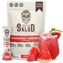Na zdravje 2-v-1 Hidracija in immuniteta Elektroliti v prahu, lubenica Margarita - 15 Serving, pijača Agua Fresca Mix, Elderberry, Dairy & Soy Free, Non-GMO, Gluten Free, Vegan, Low Calorie, 1G sladkor
