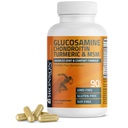 Bronson Glucosamine Chondroitin Turmeric & MSM Advanced Joint & Cartilage Formula, podpira zdrave sklepe, mobilnost in kartilažo - Non-GMO, 90 kapsul