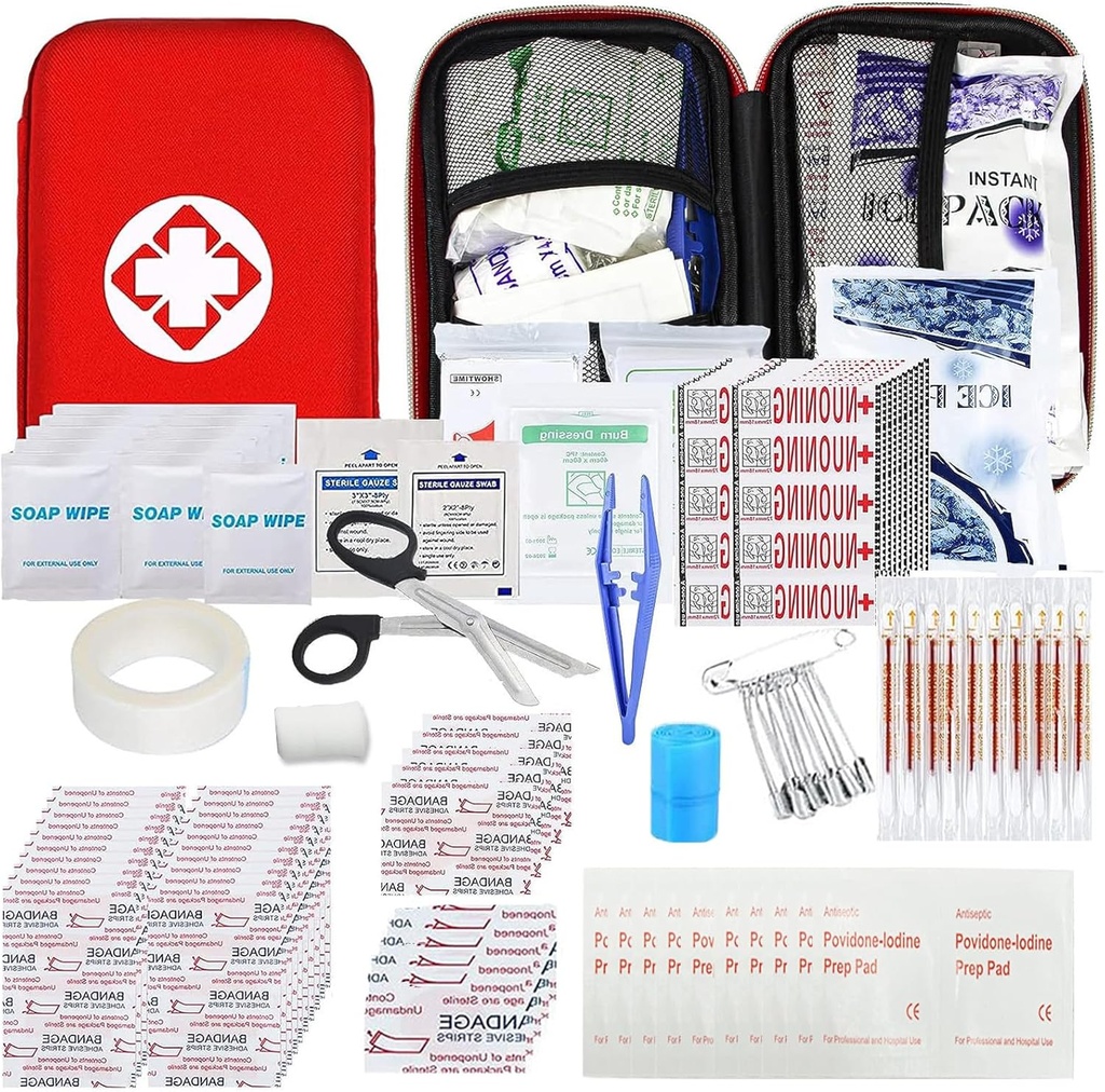Kompleti za prvo pomoč 275Pcs Survival Gear Domov Travel Velikost Mali komplet za nujno pomoč Taktično pohodništvo EVA Camping Essentials Backpack Sports Office Boat Nujna nesreča