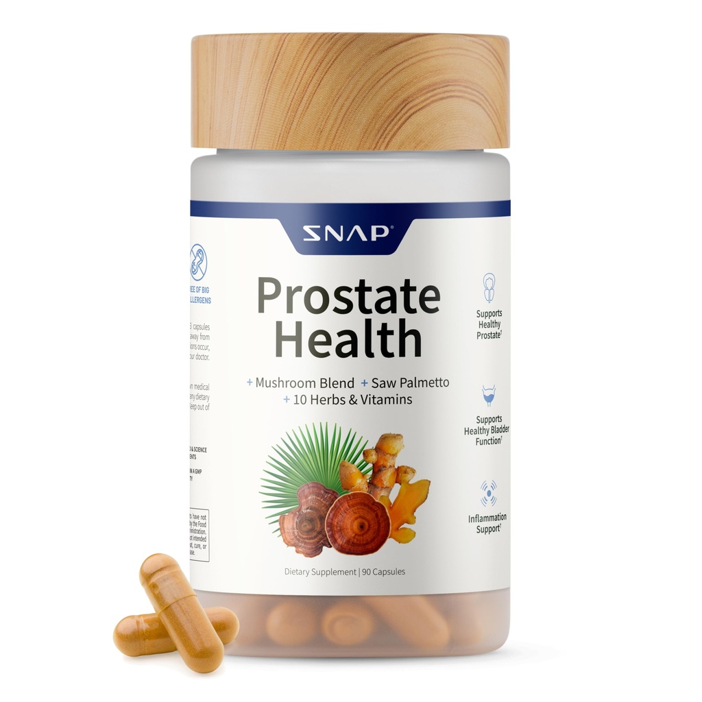 Snap dopolnila Prostata Health Supplement - Podpira moški urini trakt zdravje, 90 vegetarijanske kapsule (30 strežnice, 1 mesec oskrbe)