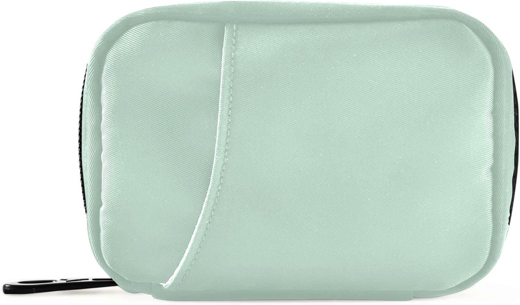Naanle tablete Box 7 dan tablete primer tablete potovalne tablete Organizator vrečka z zadrgo prenosni tedenski primer kompaktna velikost za vitamin dodatek imetnik, trdna barva svetlo zelena, 4,6 x 3,14 x 1,88 Pach, 0.12 kilogramov