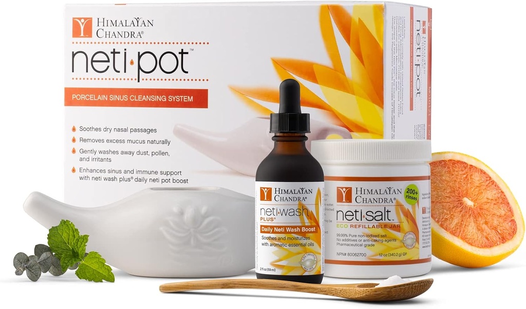 Himalajska Chandra Neti Pot Popolni sistem za čiščenje Sinus