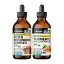 Deset gob Tinktura 4 Fl. Oz. & Kurkuma Tinktura 4 Fl. Oz.
