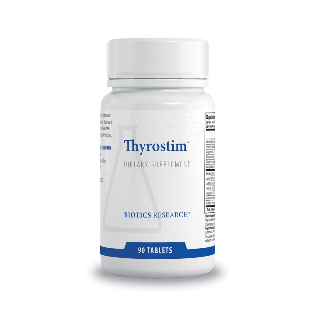 Biotics Research ThyrostimTM – Endocrine Support, Balance Hormones ščitnice, T3, T4, Aid Thyroid Gland, Boost Presnova, Pomoč pri prebavi, Podpora živčni sistem 90 Tablete