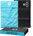 IKEWRAPS 12"x21" Ekstra velik ponovno uporaben led paket z mehko tkanino pokrov - večnamensko prilagodljivo hladno terapijo Clay Ice Packs za koleno in hrbet otekanje, in kronično lajšanje bolečine, prilagodljiv hladno pakiranje
