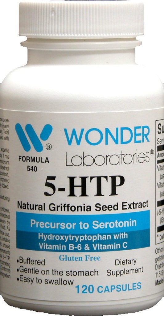 5 Htp, naravni Griffonia semen izvleček Predhodno v serotonin - 120 kapsul #5402