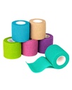 FriCARE Self Adhesive Bandage Ovit, Medicinski trak v kompletu prve pomoči, Cohesive Bandages za rane športne vet, 2 Inches X 5 Yards 6 Rolls, Rainbow