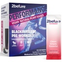 2 pred Blackcurrant I All Natural Vegan Pred treningom, Kofein prost I Čista energija, vzdržljivost, Okrevanje I Pred treningom Ženske in moški I 20 x Posamezni paketi I Informed Sports Certified
