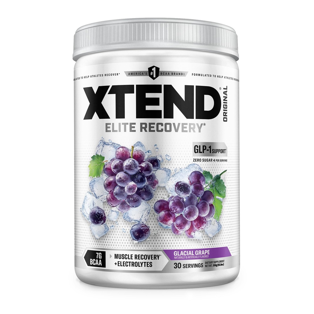 Xtend XTEND Original BCAA Powder 7g BCAA in 2.5g L-glutamin, Sugar Free Post Workout Muscle Recovery Drink z aminokislinami za moške in ženske, 30 Servingov