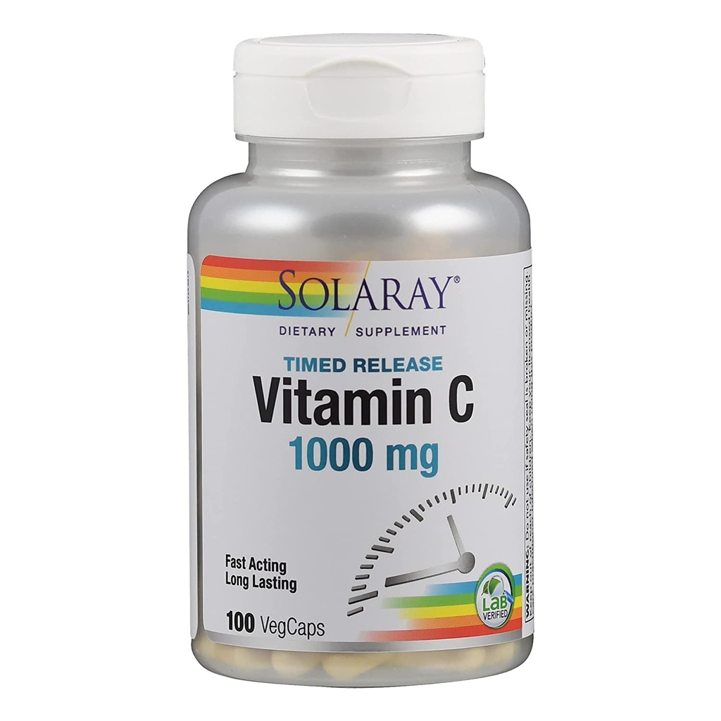 Solaray C Dvofazni časovno sprostitev dodatek, 1000 mg, 100 Število