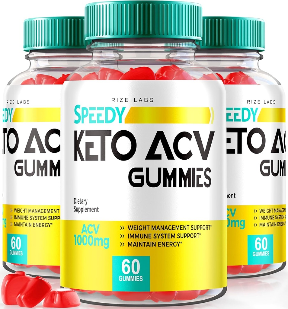 Rize laboratoriji - Speedy Extreme Keto Plus ACV Gummy za napredno hujšanje z Apple Cider Kis 2000mg dodatek (180 Gummies)