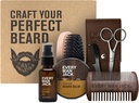 Vsak moški Jack Beard Grooming Kit za moške - vključuje sandalwood Brada olje in brada Balm, Brada Brush, Wooden dvostranski Comb, Trimming škarje in Mustache Comb