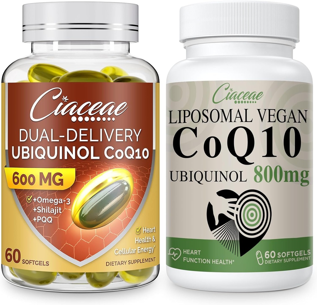Liposomski CoQ10 800mg 1PCS paket z Ubikinolom CoQ10 600 MG softgels z Omega-3 & Shilajit & PQQ 1PCS