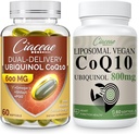 Liposomski CoQ10 800mg 1PCS paket z Ubikinolom CoQ10 600 MG softgels z Omega-3 & Shilajit & PQQ 1PCS
