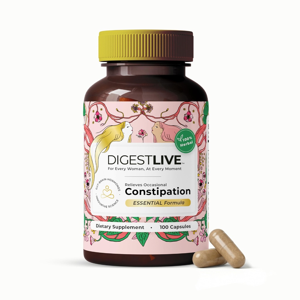 Odvajalo, zaprtje Relief za ženske - Stool Softener - 100% naravne - 100 Kapsule - Ženske Colon Cleanse, Detox - Plin in napihnjenost Relief - Vegan, Gluten in GSO brez