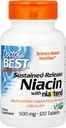 Zdravnikov najboljši pravi Niacin razširjena sprostitev, 500 mg, 120 Count