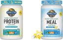 Garden of Life Organic Vegan Unflavored Protein Powder 22g Popolni na rastlinski osnovi Surovi proteini & Vegan Protein Powder - Surovi organski Prehranski nadomestki - Vanilla - Pea Protein