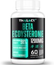 1200MG Beta Ecdysterone dodatek, 98% Največja čistost Ecdysterone dopolnila za Lean mišične mase, atletske zmogljivosti in moč, 60 kapsul