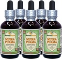 Muira Puama (Ptychopetalum Olacoides) Glicerit, Tekoči ekstrakt brez alkohola (Brand Name: HerbalTerra, Proudly Made in USA) 5x2 fl.oz (5x60 ml)