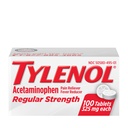 Tylenol Redna jakost tablete s 325 mg acetatfena, znižanje zvišane telesne temperature in bolečine Reliever za glavobol, backache, mišične bolečine, skupne bolečine in menstrualne kratice, 100 ā