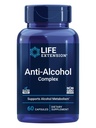 Life Extension Anti-Alkohol Complex, Vitamin C, cink, Grozdno seme, Mlečni opornik, Izvleček klonov, Podpira zdravo presnovo alkohola in optimalno delovanje jeter, Gluten-free, Non-GMO, 60 kapsul