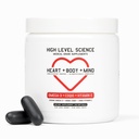 Visoka raven znanosti CoQ10, Omega-3, Vitamin E - Kardiolog Formulirani za srce + telo + zdravje uma z DHA/EPA, Antioksidant za energijo, Vrhunski Biorazpoložljivo ribje olje - Gluten Free, 60 Mehkužci