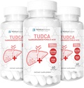 (3 pakiranja) Terraform Pure TUDCA (tauroursodeoksiholna kislina) - 500mg na postrežbo - Čista podpora in zdravje jeter - 60 kapsul