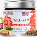 Štirje elementi 4E Wild Yam Balancing Cream, 2 OZ - 1. mesto Zmagovalec na mednarodnem Herb simpoziju 2023 za kreme in Salves! Ponosno poljedelsko, obrtno in paketno v WI, ZDA.
