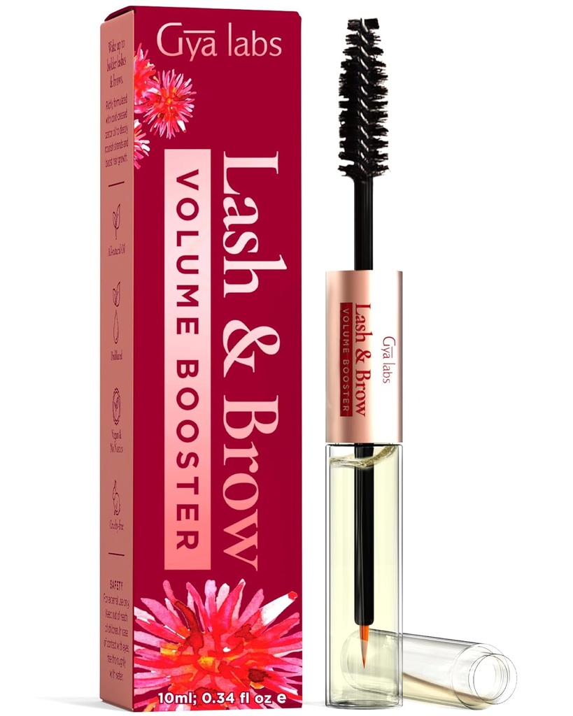 Gya Labs Lash and Brow Oil - 100% Pure Natual Organic Castor Oil trepalnice in obrvi Serum za Polne lase in brvi (0,34 Fl Oz)