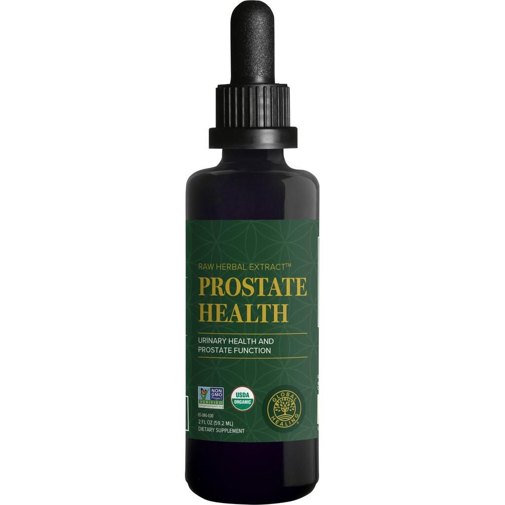 Globalno zdravljenje organsko prostate Zdravje - Mens Health Supplement - Prostata dopolnila Pomoč sečnine Bladder nadzor, Pogosta urinacija lajšanje zmanjša izlete kopalnica - 2 Fl Oz