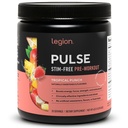 LEGION Pulse Pre Workout dodatek - Vse naravne dušikov oksid Preworkout pijača za povečanje energije, Kreatin brezplačno, naravno sladkan, Beta Alanin, Citrulin, Alpha GPC (Caffeine Free Tropical Punch)
