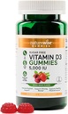 NatureWise Vitamin D3 5000 i.e. Gumiji - brez sladkorja mešane jagodne arome - vitamin D Gumiji za odrasle, podpira imuniteto, mišice in kosti moč - želatina-free, ne-GMO- 60 Gumies[1-mesečna zaloga]