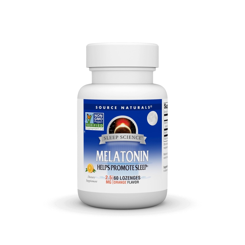 Vir Naturals Melatonin 2,5 mg - 60 Orange Flamored Lozenges