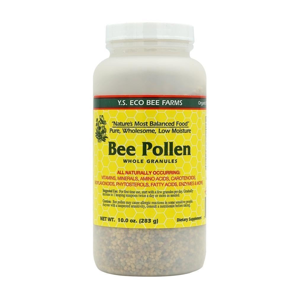 Bee Pollen - Nizka vlaga Cela Granulars - 10 oz