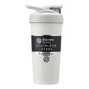 BlenderBottle Strada Shaker Cup Izolirana Steklenica iz nerjavečega jekla z žico Whisk, 24-Ounce, Bela