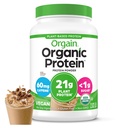 Orgain Organic Vegan Protein Powder, Ledena kava - 21g Rastlinske beljakovine, 60mg kofeina, Nizko neto Carb, Brez laktoze Sestavine, Brez dodanega sladkorja, Ne-GMO, za pretrese in napitki, 2.03 lb
