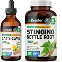 BIO KRAUTER Cats Claw Tinkture 4 Fl. Oz. & Stinging Nettle 250 kapsul