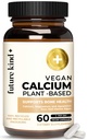 Future Kind Vegan Calcium Supplement - Na rastlinah temelječi kalcij Magnezij Dodatek Iz Islandije za zobe in kosti podporo (60 kapsul)