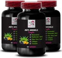 Alfa lipojska kislina - kompleks proti gubam - L-glutation, Aloe Vera, kolagen podpora, zelena kava fižol, likopen, kurkuma, grozdno seme, Hydration Boost, kože Firming, gladko teksturo 3Bot 180Caps