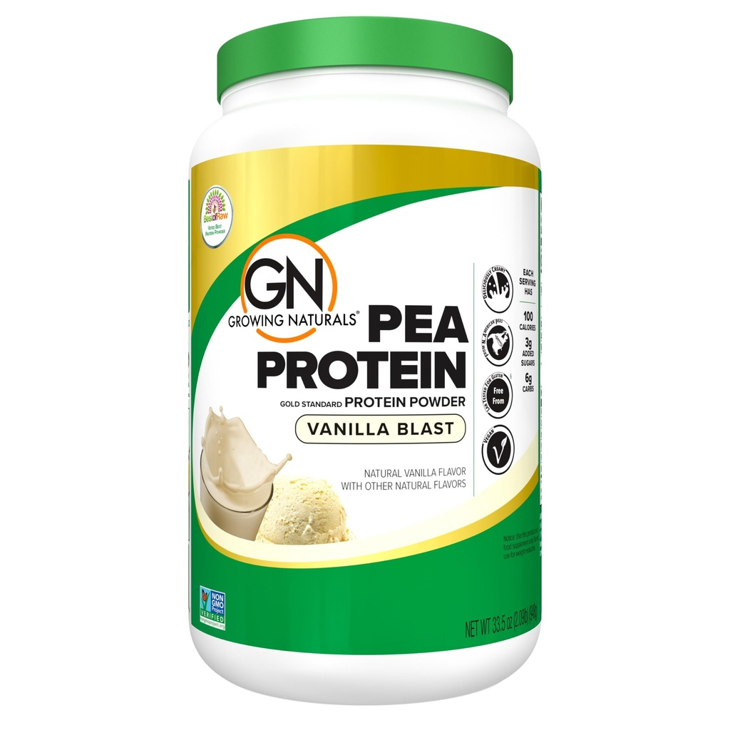 Rastoče naravno Surove Pea Protein Powder, Beljakovine na osnovi veganskih rastlin, BCAA, Nizka Carb, Nizka Sugar, Vanilla Blast, 2 funta (Pack of 1)