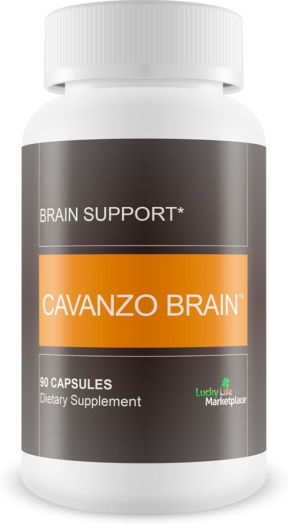 Cavanzo Brain Support - Brain Support Supplement Izboljšati spomin fokus in možganske funkcije - Memory - Focus - Clarity - Recovery - Stamina - Cavanzo Frankincense Izboljšana formulacija kapsul